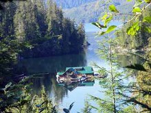 Aerial view of Nootka Sound Sport Fishing
