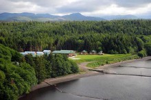 Aerial view of Peregrine Lodge