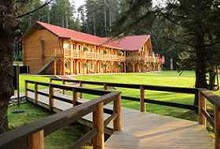 Main lodge building at Queen Charlotte Lodge