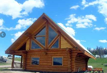 log guest cabin atTunkwa Lake Resort