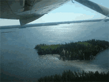 Aerial view of Bennett lake Lodge & Outcamps