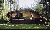 Housekeeping guest cabin at Carpenter's Clearwater Lodge