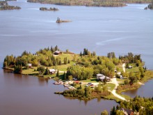 Aerial view of Eagle Nest Resorts