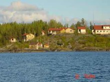 View from lake of Elk Island Lodge