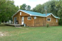 Harvest Lodge guest cabin with tv