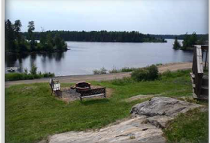 Housekeeping guest cabin with lake view at Sharron's Outfitting Service