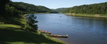 Canoes on Restigouche River