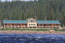 View from river of Big River Camps