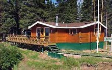 Main lodge building at Flowers River Lodge