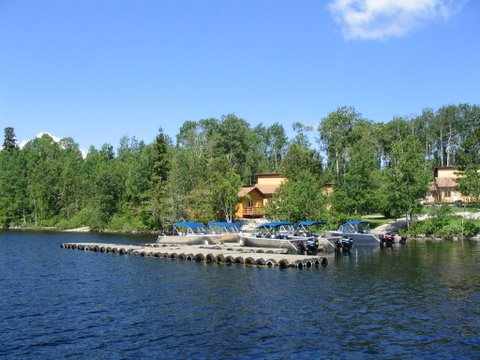 View from lake of Anderson's Lodge