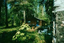 Outpost cabin at Arctic Watershed Outposts