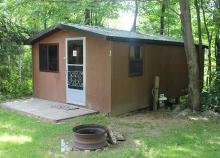 Birch Hill Camp small cabin in woods