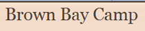 Brown Bay Camp logo