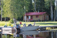 Buck Lake Wilderness Lodges and Outposts cabin and docks