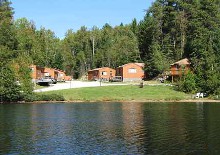 Cobblestone Lodge as seen from lake