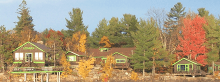 Lodge and cabins at Crane's Lochaven Wilderness Lodge