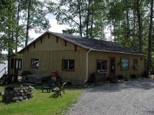 cabin by the lake at Flint Wilderness Resort