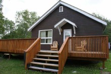 Guest cabin at Indiaonta Resort