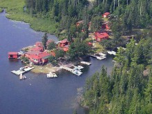 Aerial view of Jim's Caviar Camp