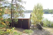 Lakefront guest cabin at Long Point Lodge