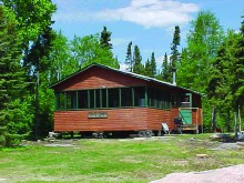 outpost cabin with screen porch at Showalter's Fly-In Outposts