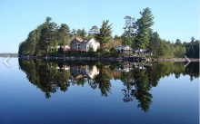 Kipawa Lodge viewed from the lake