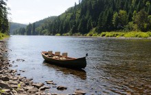 Canoe on Matapedia River 