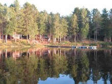 View of Poirier Fish and Game Territory from the lake