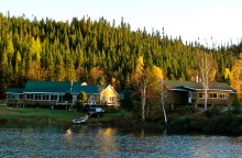 View from lake of Wapoos Sibi