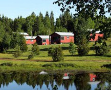 Wapus Lodge viewed from the lake