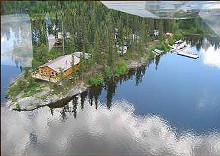 Aerial view of Pine Island Resort