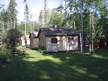 Guest cabins at Tower Lodge Outfitting