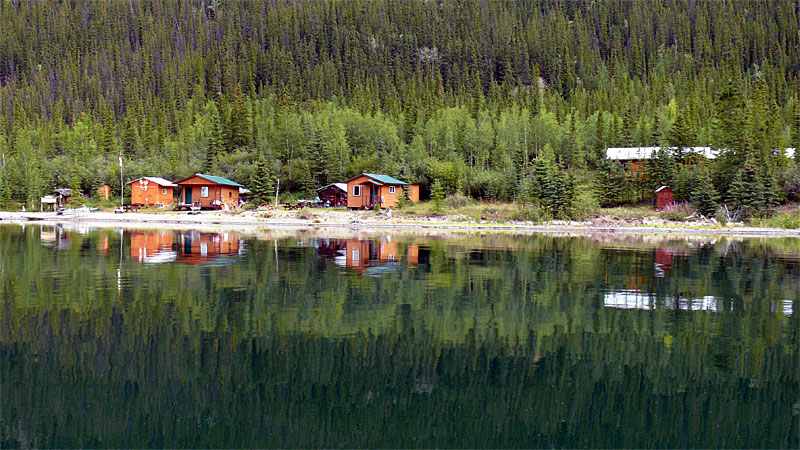 Aerial view of Ruby Range Wilderness & Fishing Lodge